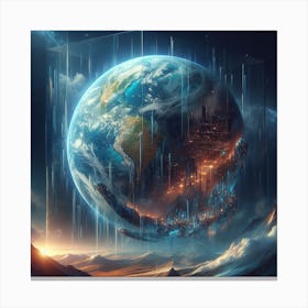 Earth In A Box Canvas Print