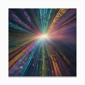 Abstract Rays Of Light 3 Canvas Print