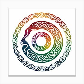 A Vector Illustration Of A Celtic Rainbo Fqjoybuwq56kwnbui87rog J9eak5oitkitj5ugxoh 7q Canvas Print