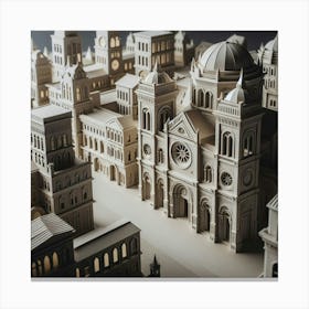 Paper City Canvas Print