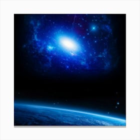 Cosmos Themed Illustration Capturing The Essence Of Elemental Magic With A Bright Double Star Patte (6) Canvas Print