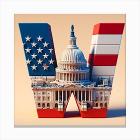 United States Capitol Canvas Print