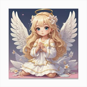 Kawaii Fairy Wall Art Decoration Canvas Print