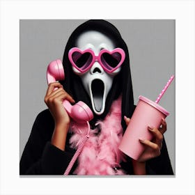 Pink Scream Canvas Print