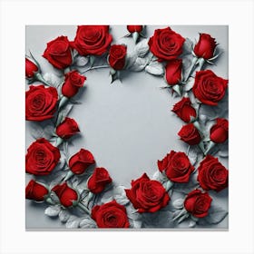 Heart Of Roses 3 Canvas Print