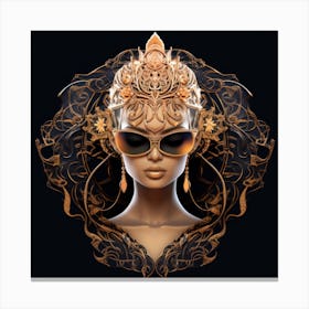 Woman In Gold Canvas Print