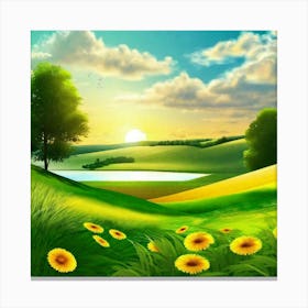 Landscape Wallpapers 27 Canvas Print