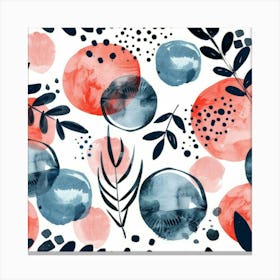 Watercolor Pattern 2 Canvas Print