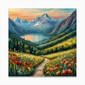 Colourful Landscape Canvas Print