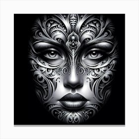 Ornate Face Canvas Print