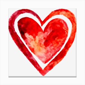 Red Heart Canvas Print