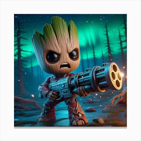 Guardians Of The Galaxy Groot 8 Canvas Print