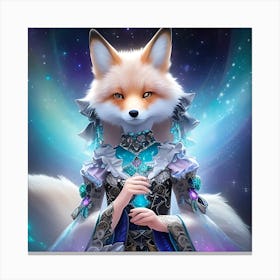 Fox WoMan Canvas Print