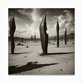 Sand Sculptures Canvas Print