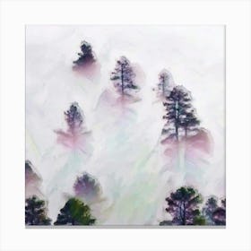 Misty Mountains Canvas Print