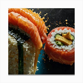 Sushi And Rice Canvas Print