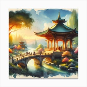 Chinese Pagoda Canvas Print