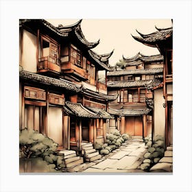 streets of seoul Canvas Print