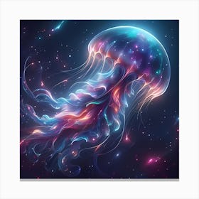 Galaxy Jellyfish Canvas Print