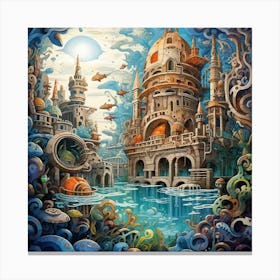 City Under The Sea Canvas Print