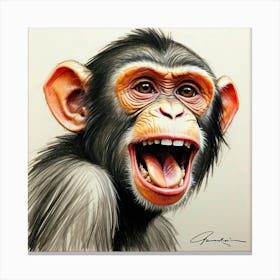 Chimpanzee 10 Canvas Print