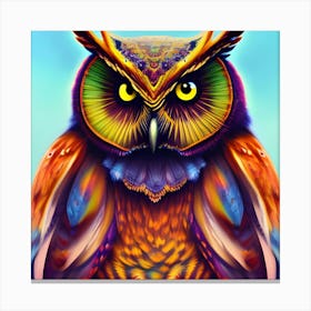 Colorful Owl 38 Canvas Print