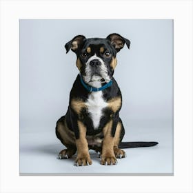 Boxer Dog Portrait Canvas Print