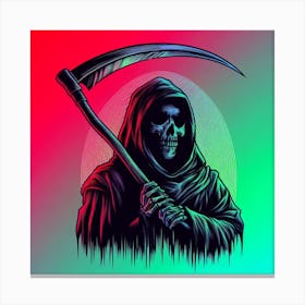 Grim Reaper Color Canvas Print