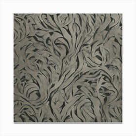 'Silver Leaf' Canvas Print