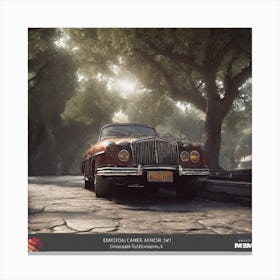 Old Car In The Park Canvas Print