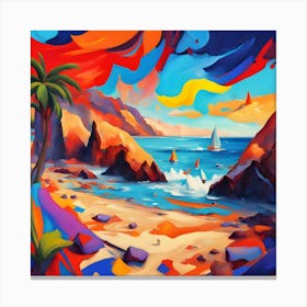 'The Beach' 4 Canvas Print