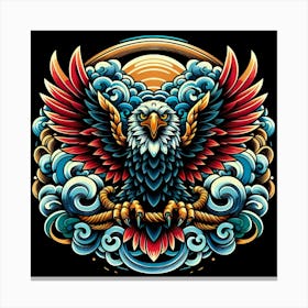 Eagle Tattoo Design 1 Canvas Print