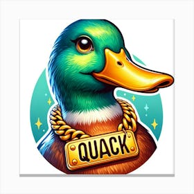 Duck Chain Canvas Print