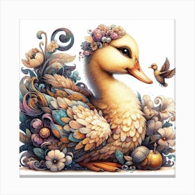 Baby duck Canvas Print