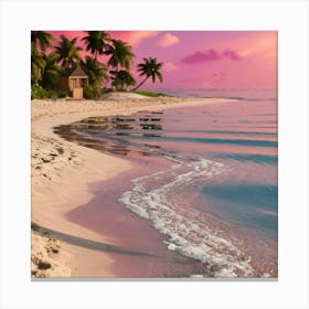 Sunset On The Beach 6 Canvas Print