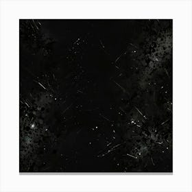 Black Space Background Canvas Print