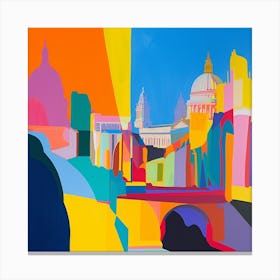 Abstract Travel Collection London England 5 Canvas Print