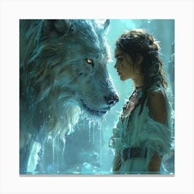 White Wolf Canvas Print