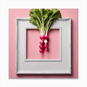 Radishes In A Frame 16 Canvas Print