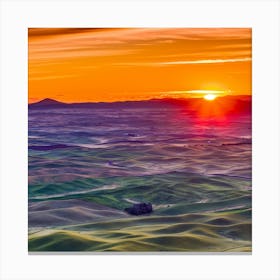 Sun set Canvas Print