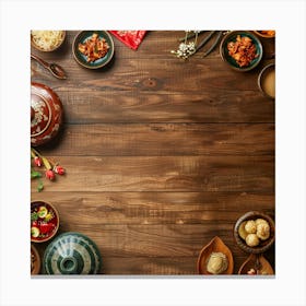 Korean Food Canvas Print