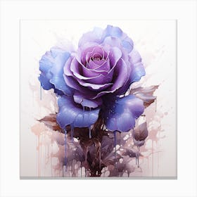 'Purple Rose' Canvas Print