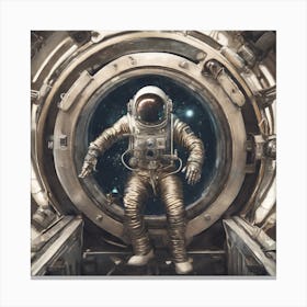 Astronaut In Space 1 Canvas Print