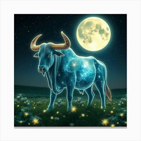 Bull Zodiac Sign 5 Canvas Print