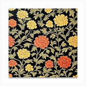 Floral Wallpaper Art 3 Canvas Print