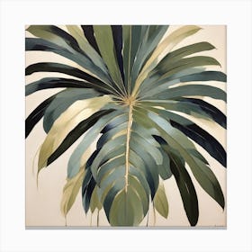 Scandinavian style, palm leaf, Abstract Canvas Print