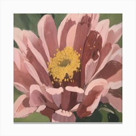 Pink Zinnia Canvas Print