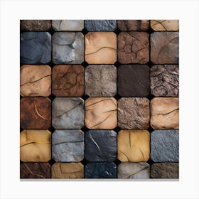 Stone Mosaic Canvas Print