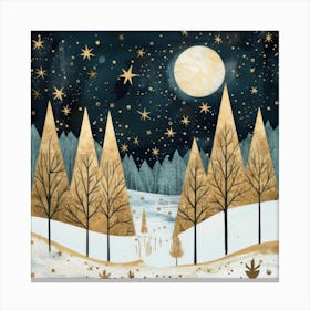 Christmas Forest Canvas Print