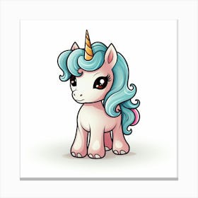 Cute Unicorn 686 Canvas Print